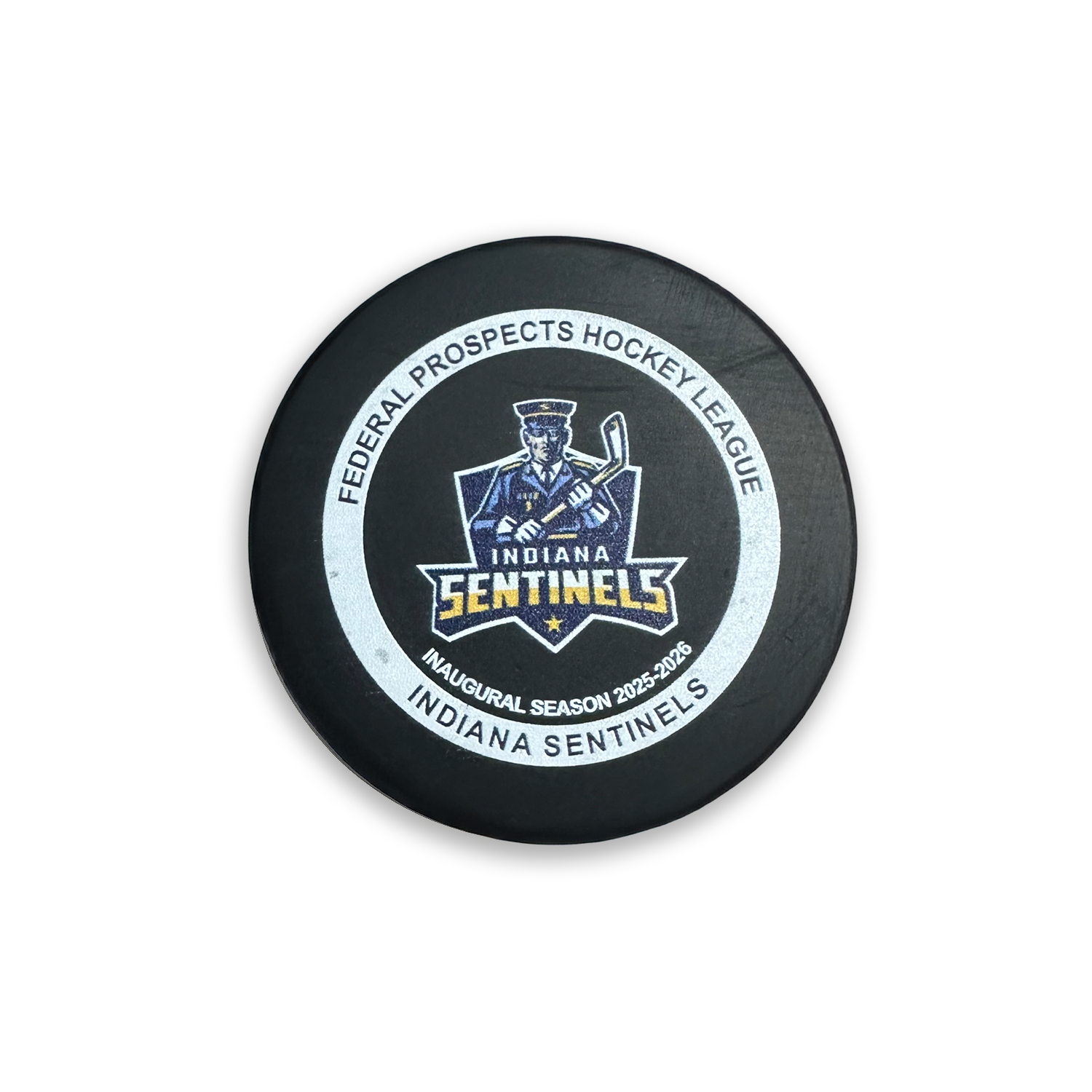 Indiana Sentinels Official Game Puck