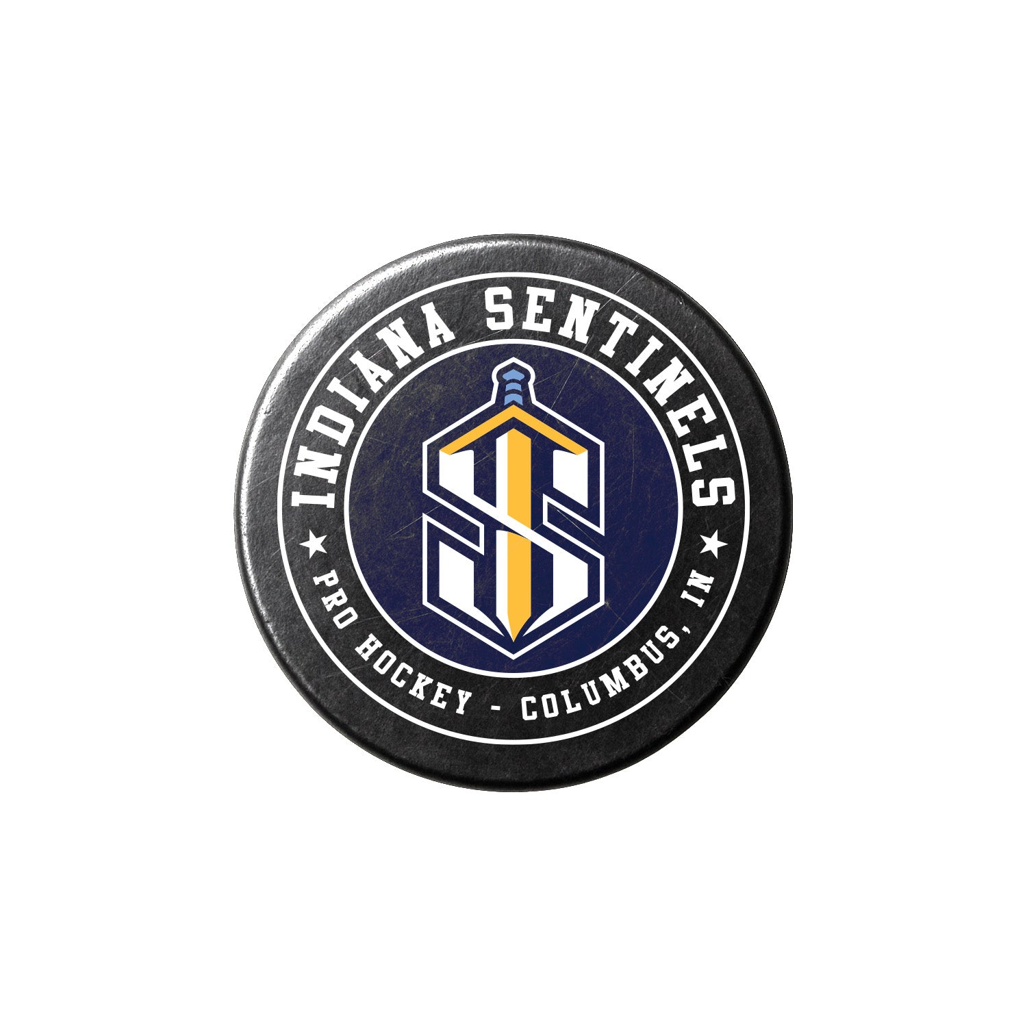 Sentinels Sword Hockey Puck