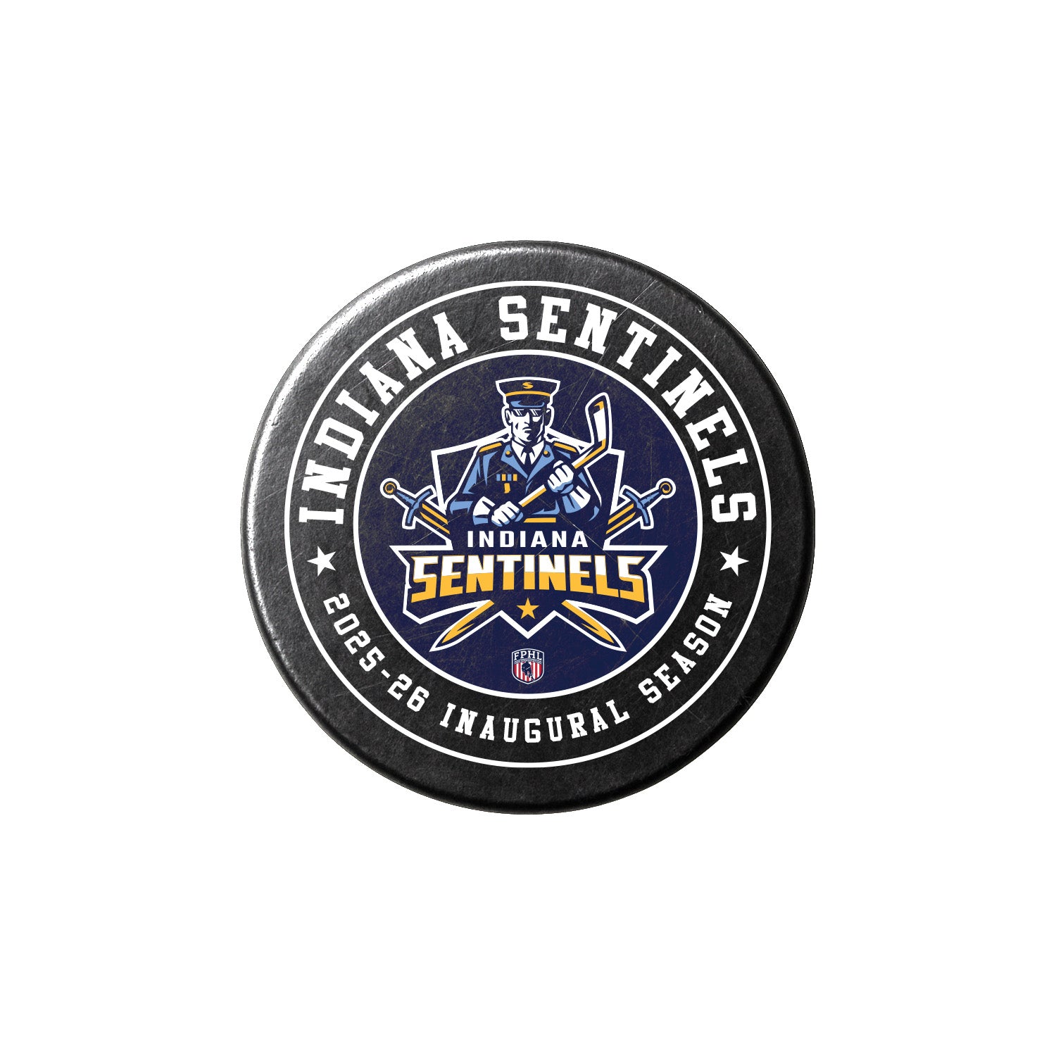 Sentinels Soldier Inaugural Season Hockey Puck